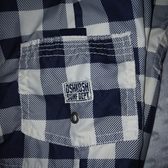 4/$20 Toddler boy OshKosh checkered swim trunks 2T - Picture 8 of 15